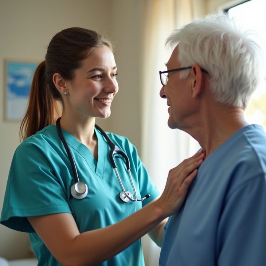 Flux_Dev_A_nurse_helping_an_elderly_patient_in_a_Home_and_Pers_0 Flux_Dev_A_nurse_helping_an_elderly_patient_in_a_Home_and_Pers_0