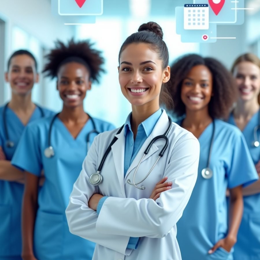Flux_Dev_A_vibrant_modern_healthcare_recruitment_scene_with_di_0(1) Flux_Dev_A_vibrant_modern_healthcare_recruitment_scene_with_di_0(1)